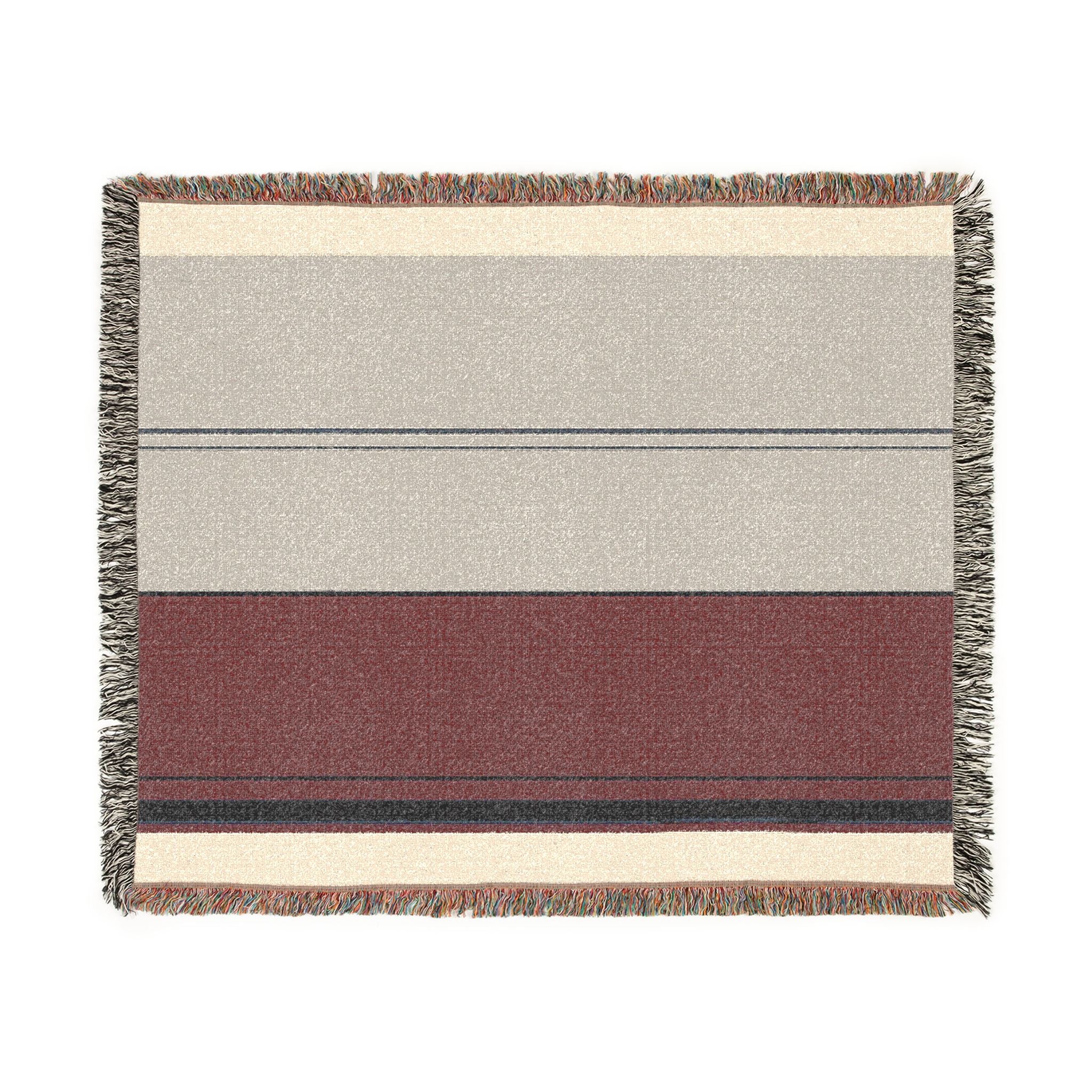 Orchard Throw — Stone · Fig · Slate