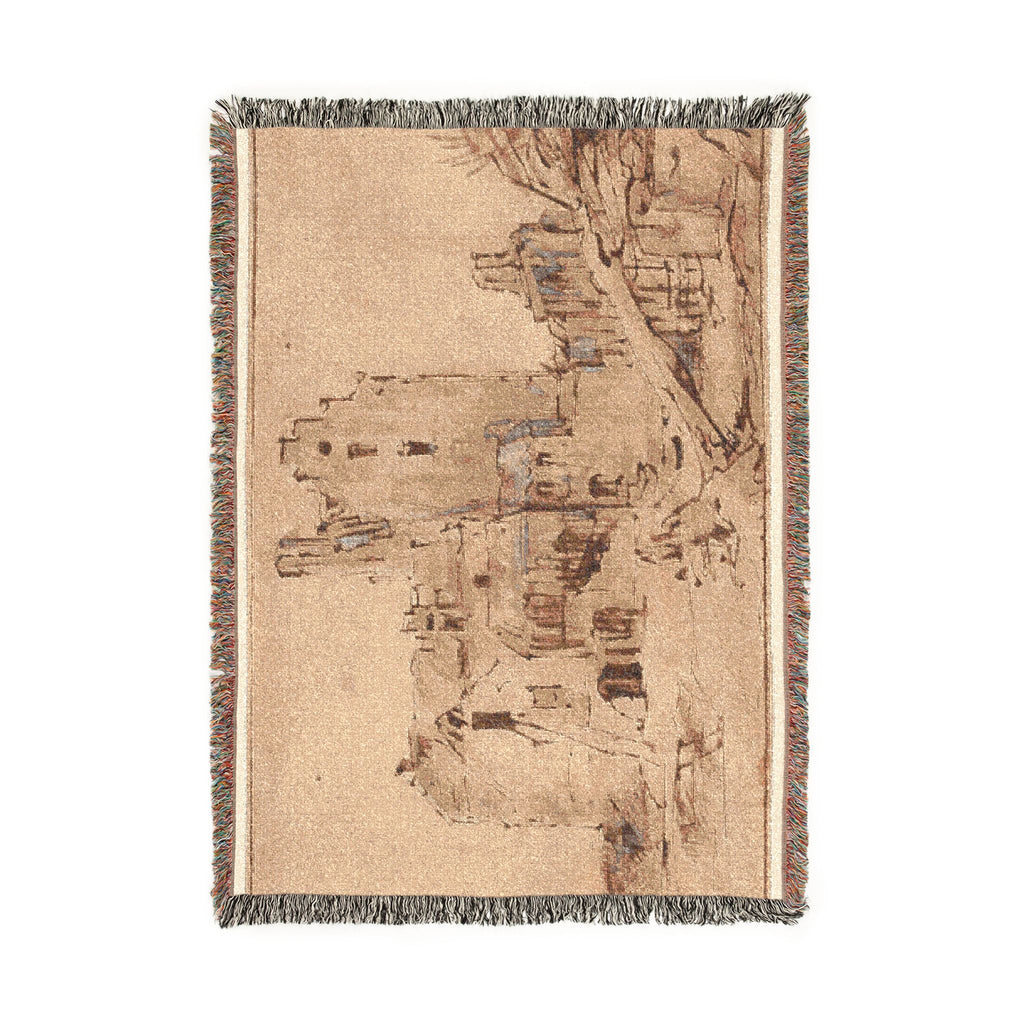 Rembrandt van Rijn - Kostverloren Castle in Decay | Woven Tapestry Blanket
