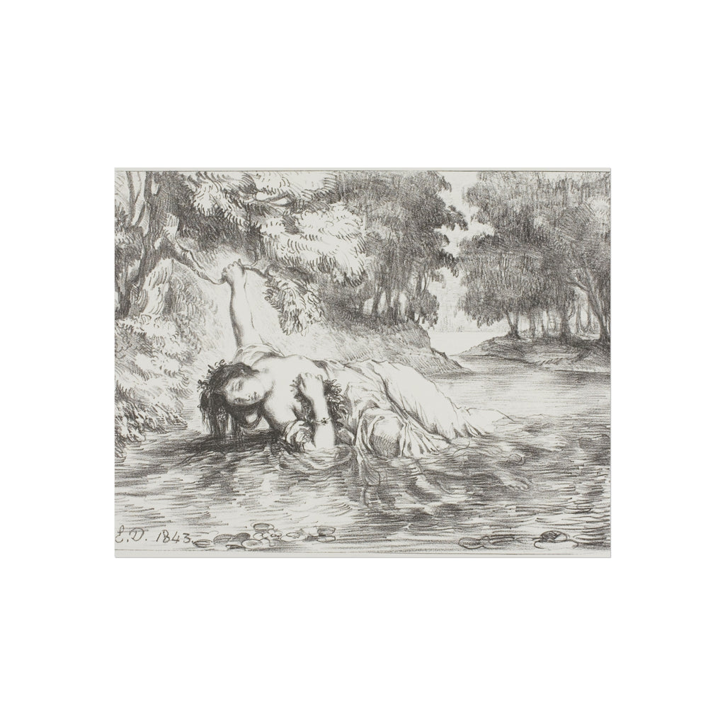 Eugène Delacroix - Ophelia's Death | Fine Art Poster