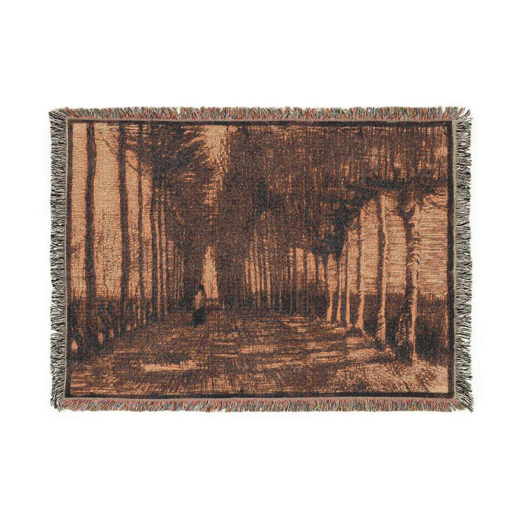 Vincent van Gogh - Avenue of Pollard Birches and Poplars | Woven Tapestry Blanket