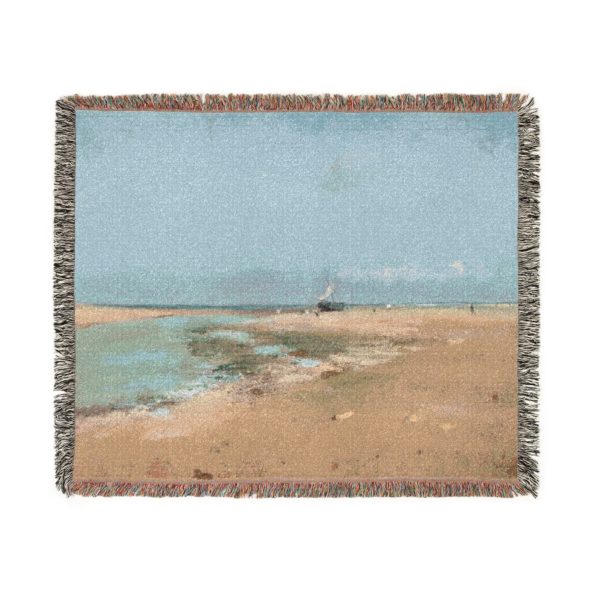 Hilaire Germain Edgar Degas - Beach at Low Tide (Mouth of the River) | Woven Tapestry Blanket