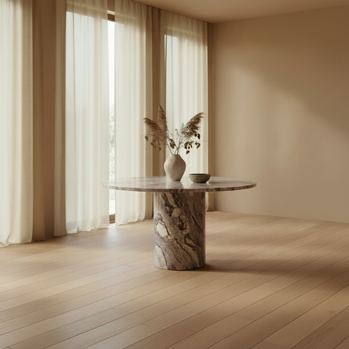 Viola Marble Round Dining Table