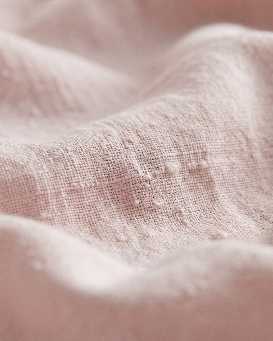 Stonewashed Linen Sheet Set — Blush White