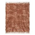 Rust Solid Moroccan Shag Rug
