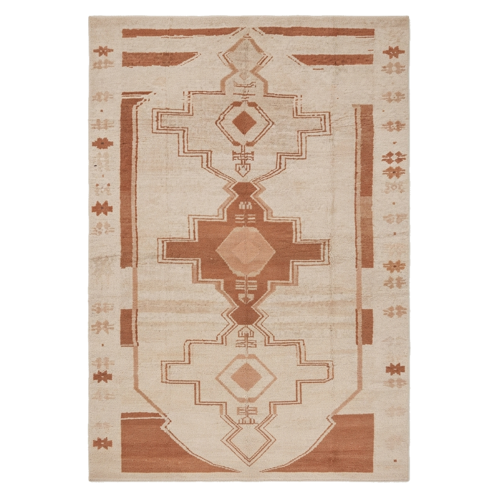 Rust Vintage Hand-Knotted Rug