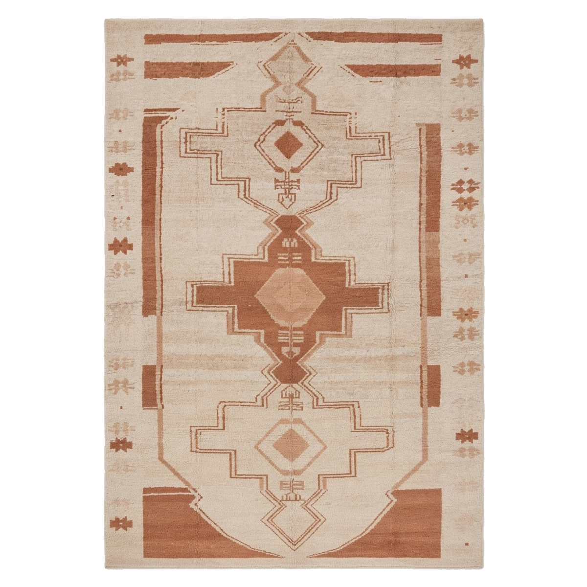 Rust Vintage Hand-Knotted Rug