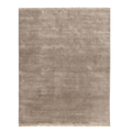 Taupe Solid Hand-Knotted Rug
