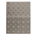 Grey Geometric Hand-Tufted Wool Rug