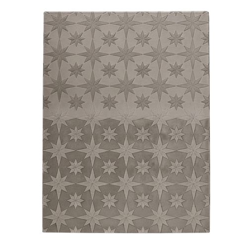 Grey Geometric Hand-Tufted Wool Rug