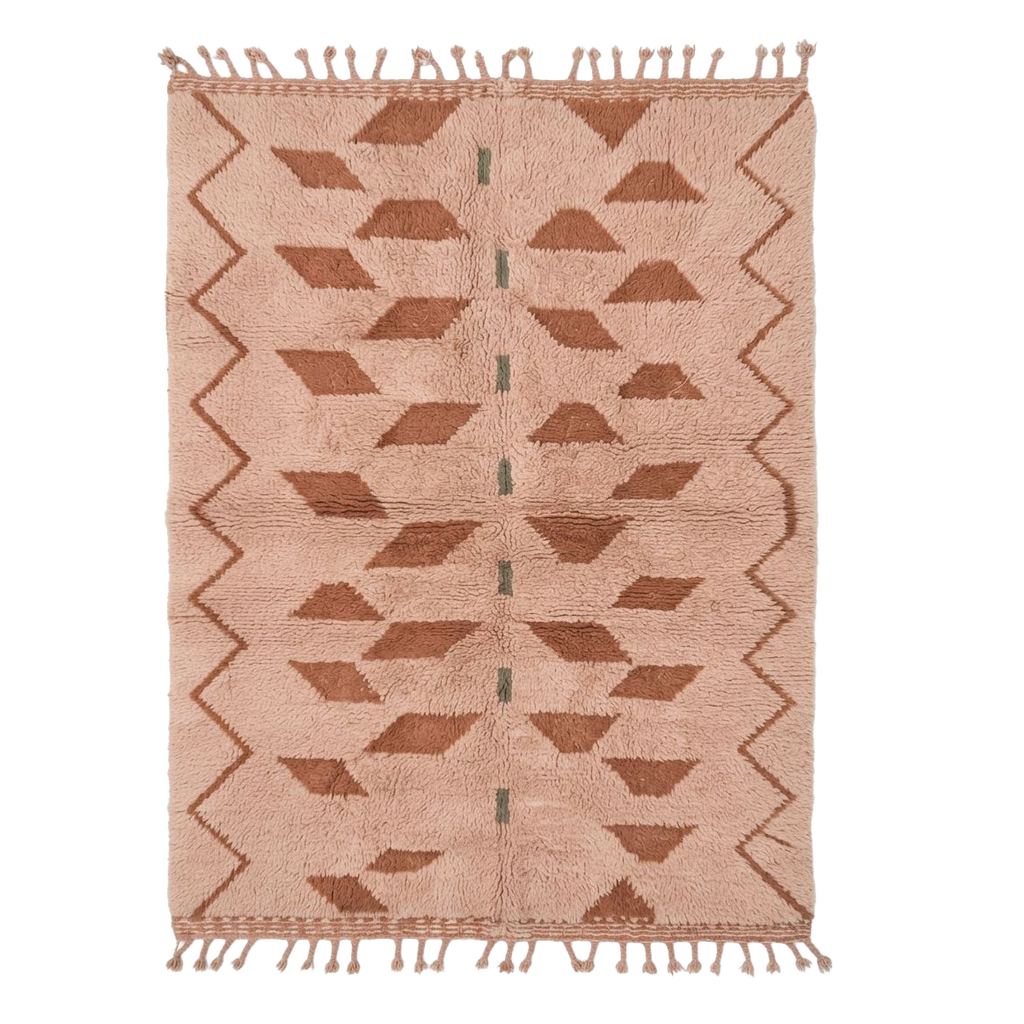 Pink Tribal Moroccan Shag Rug