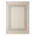 Cream Greek Key Flatweave Rug