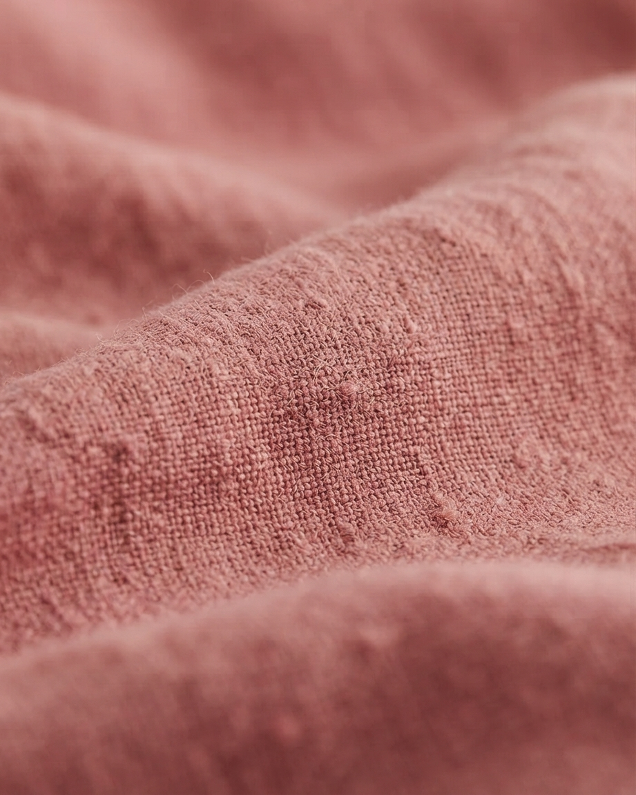 Stonewashed Linen Sheet Set — Dusty Rose