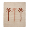 Ivory Novelty Palm Hand-Knotted Rug