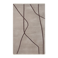 Grey Abstract Hand-Knotted Rug