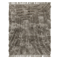 Grey Solid Moroccan Shag Rug