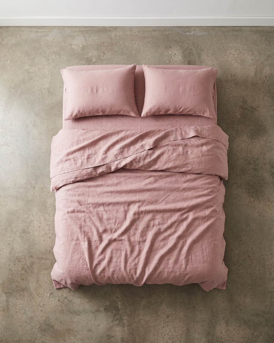 Stonewashed Linen Sheet Set — Dust Storm