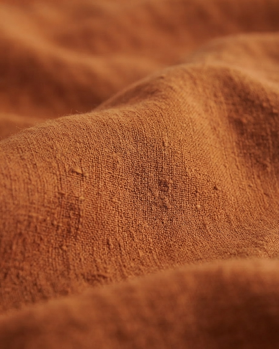 Stonewashed Linen Sheet Set — Terracotta