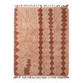 Rust Tribal Moroccan Shag Rug