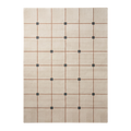 Cream Geometric Hand-Tufted Wool Rug