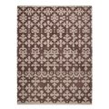 Brown Geometric Hand-Knotted Rug