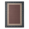 Brown Greek Key Flatweave Rug