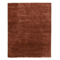 Rust Solid Hand-Knotted Rug