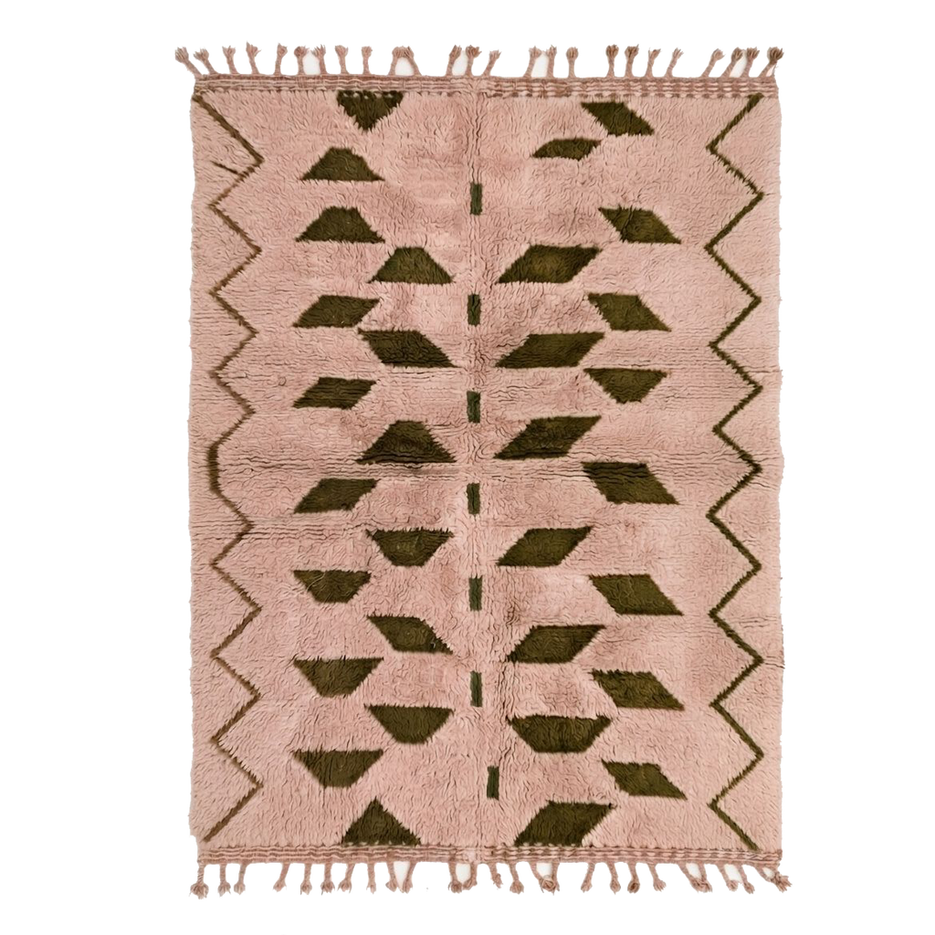Pink Tribal Moroccan Shag Rug