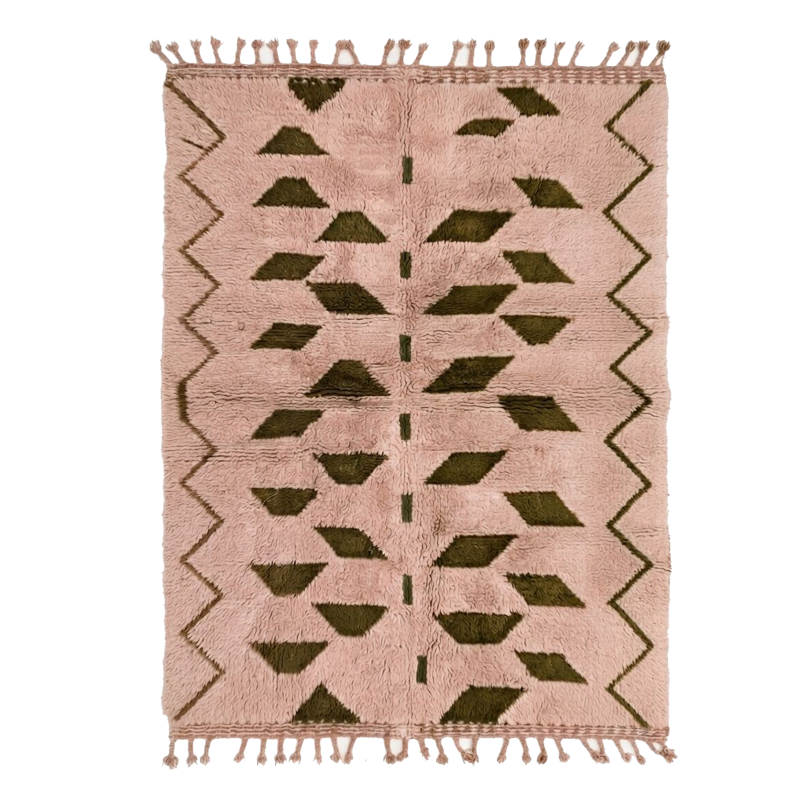 Pink Tribal Moroccan Shag Rug