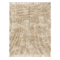 Cream Solid Moroccan Shag Rug