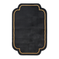 Charcoal Scalloped Hand-Tufted Wool Rug