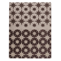 Grey Geometric Hand-Tufted Wool Rug