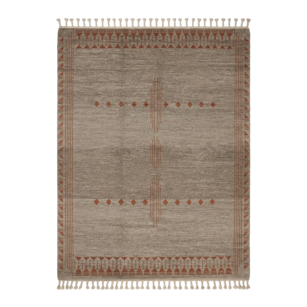 Brown Tribal Hand-Knotted Rug