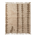 Cream Tribal Moroccan Shag Rug