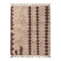 Cream Tribal Moroccan Shag Rug