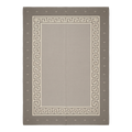 Grey Greek Key Flatweave Rug