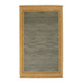 Green Bordered Hand-Knotted Rug