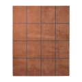 Rust Geometric Hand-Tufted Wool Rug