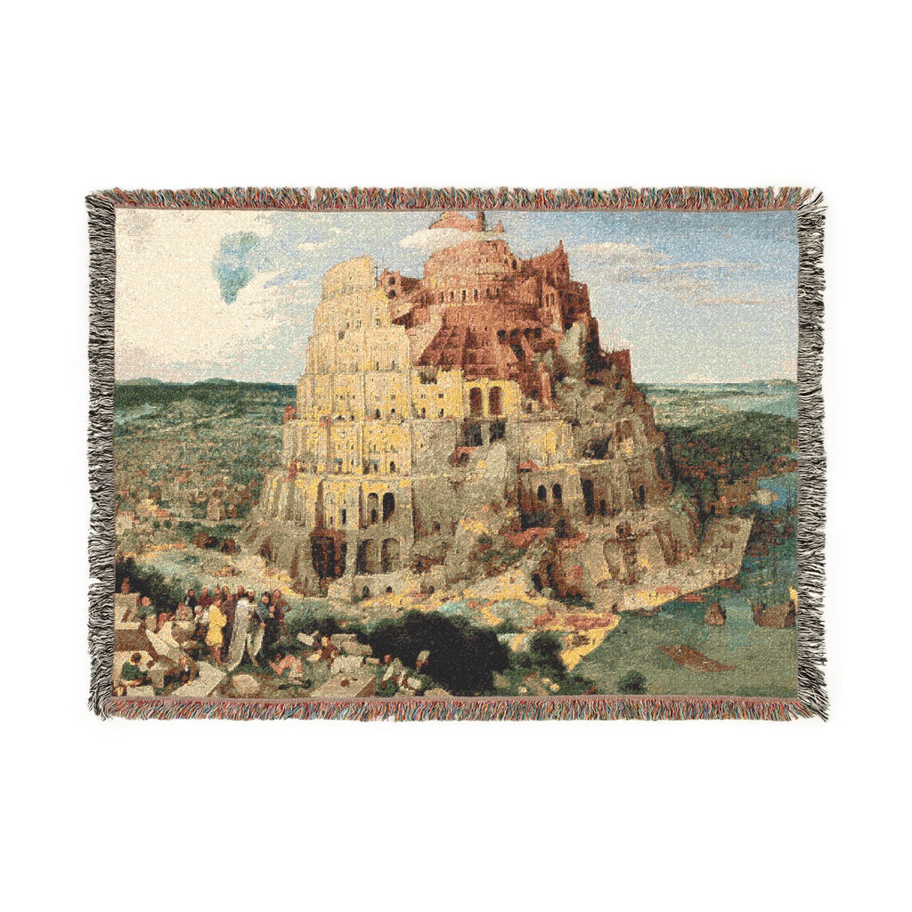 Pieter Bruegel the Elder - The Tower of Babel (Vienna) - Google Art Project - edited | Woven Tapestry Blanket