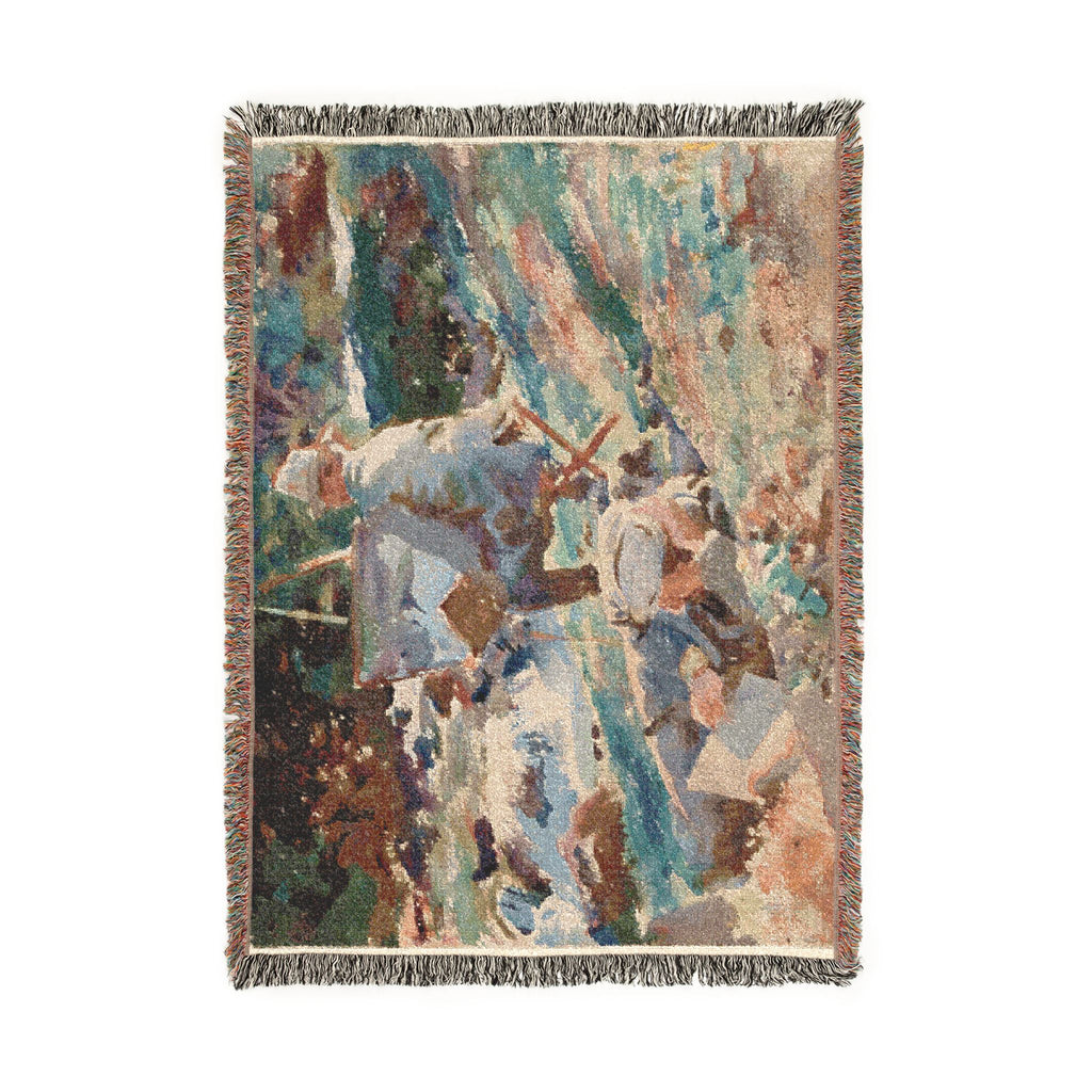John Singer Sargent - An Artist at His Easel | Woven Tapestry Blanket