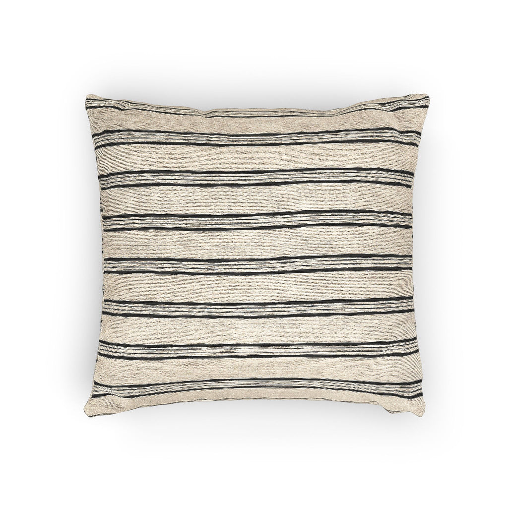 Inkwell Ticking Stripe Woven Pillow