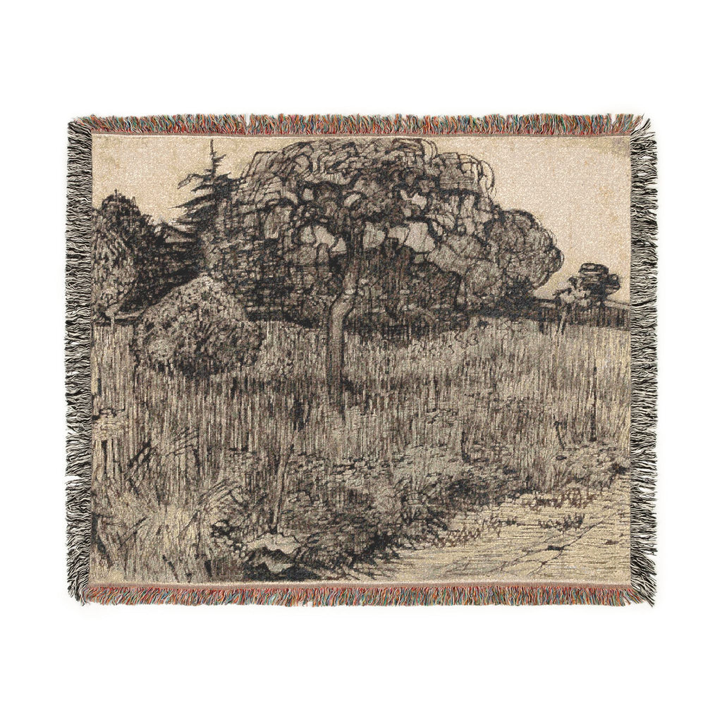 Vincent van Gogh - Weeping Tree | Woven Tapestry Blanket