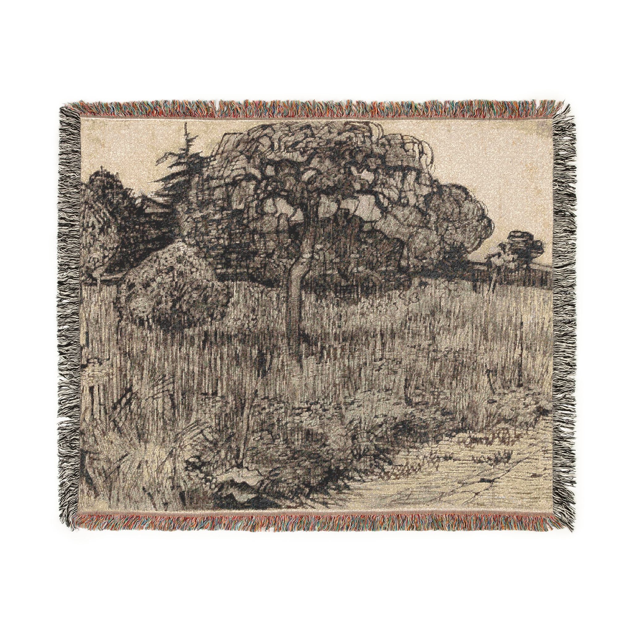 Vincent van Gogh - Weeping Tree | Woven Tapestry Blanket