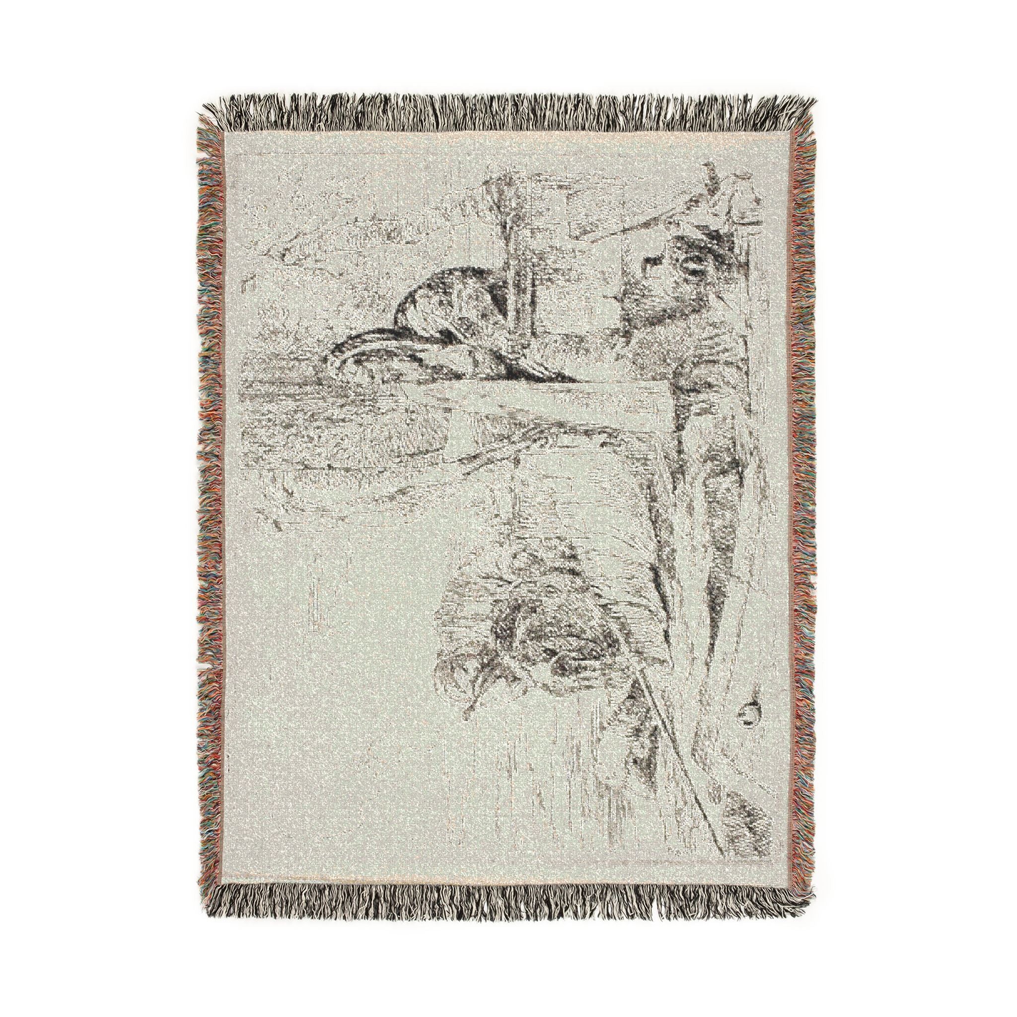 Giovanni Battista Tiepolo - Standing Philosopher and Two Other Figures, from Capricci | Woven Tapestry Blanket