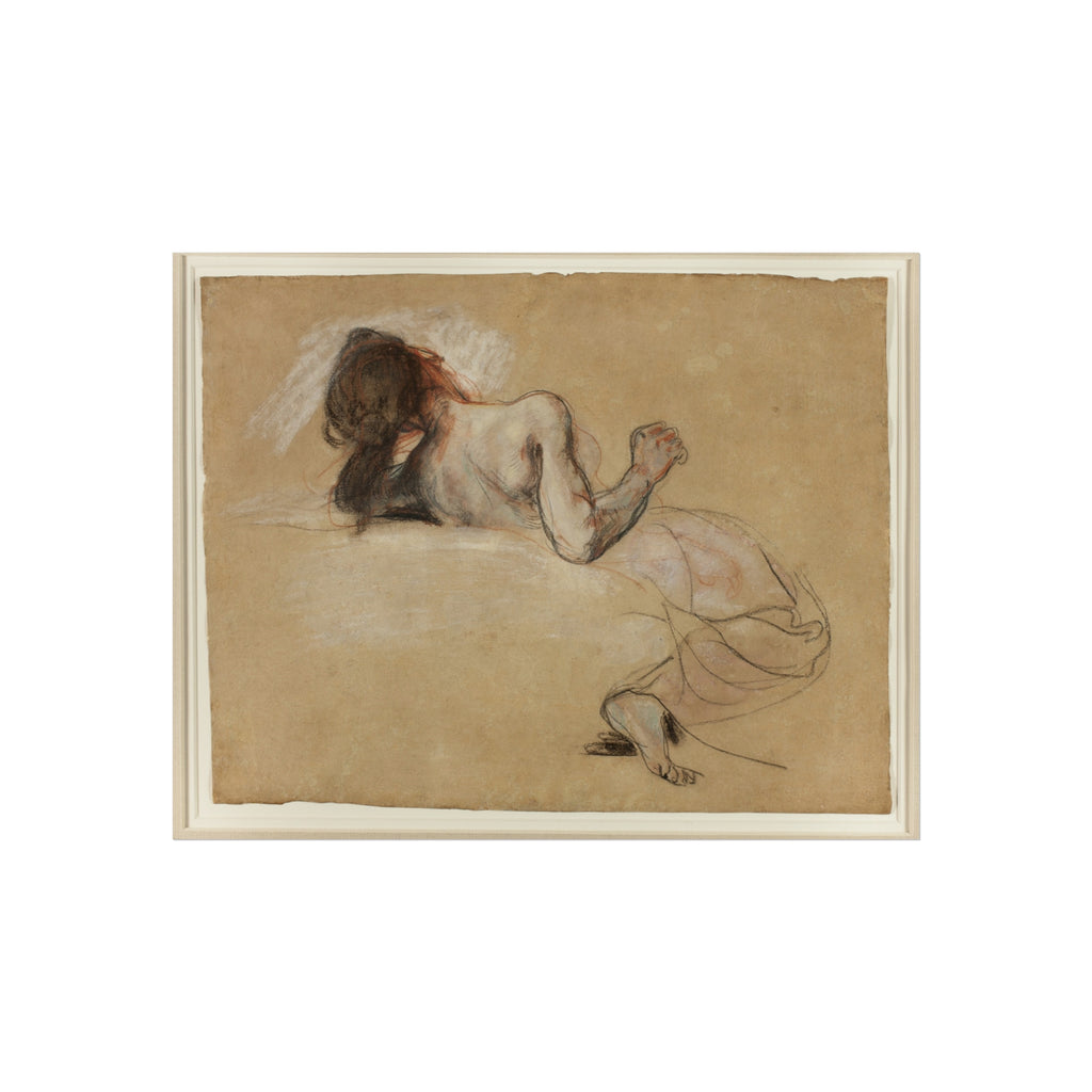 Eugène Delacroix - Crouching Woman | Fine Art Poster