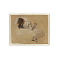Eugène Delacroix - Crouching Woman | Fine Art Poster