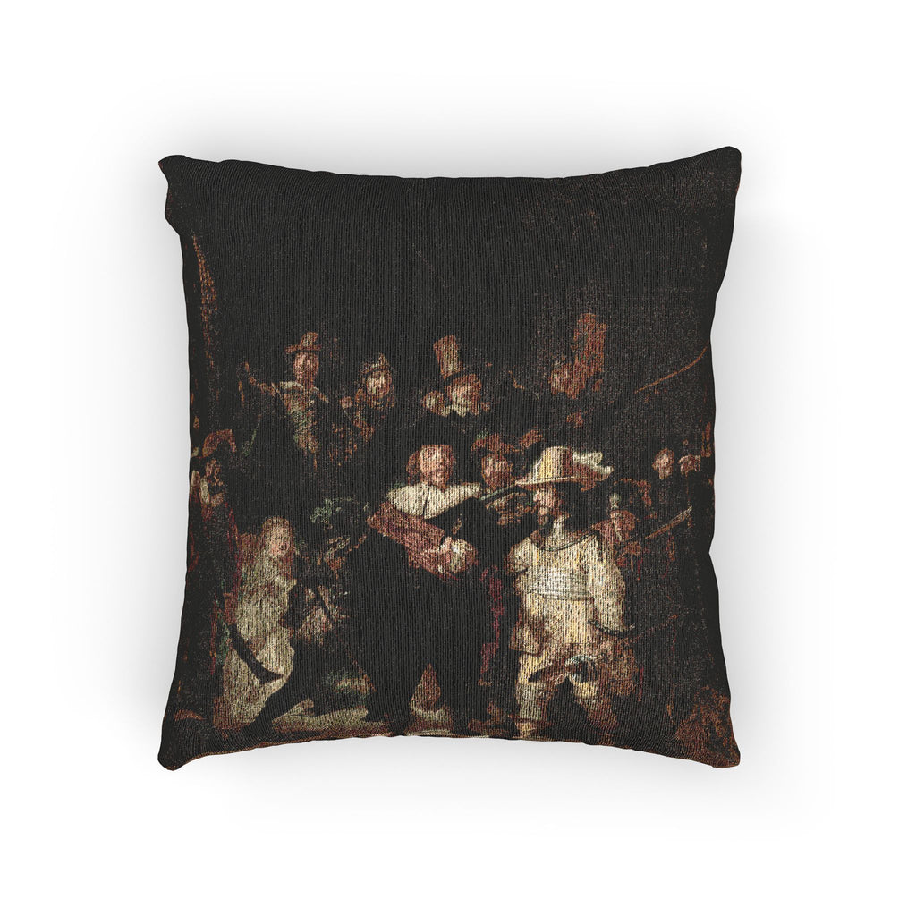 La ronda de noche, por Rembrandt van Rijn | Woven Pillow