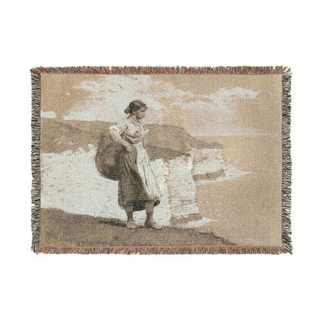 Winslow Homer - Flamborough Head, England | Woven Tapestry Blanket