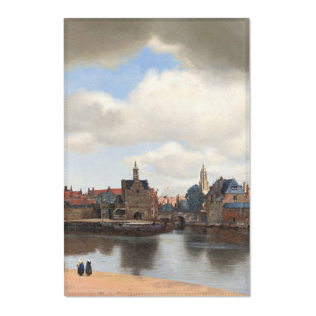 Johannes Vermeer - View of Delft - 92 - Mauritshuis | Area Rug
