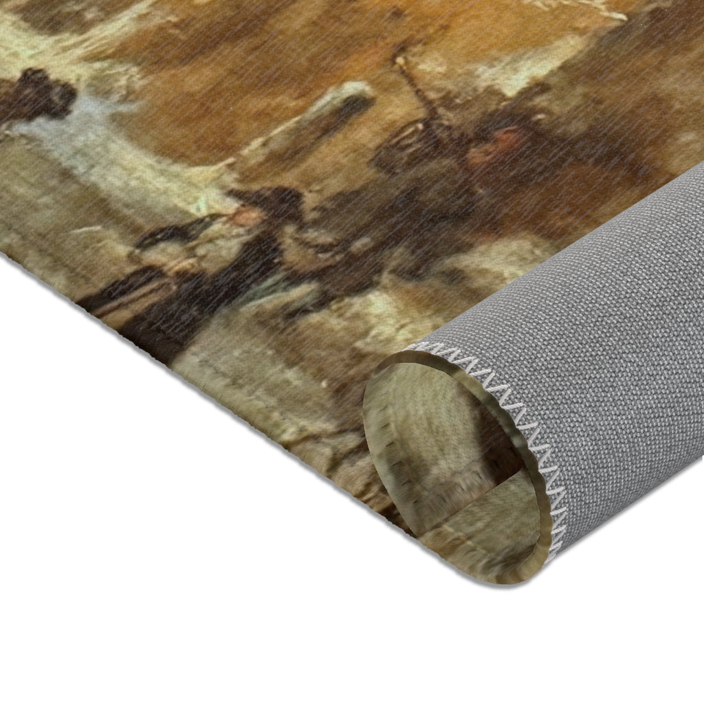 Hamburg, Kunsthalle, Jacob van Ruisdael, Winterlandschaft | Area Rug