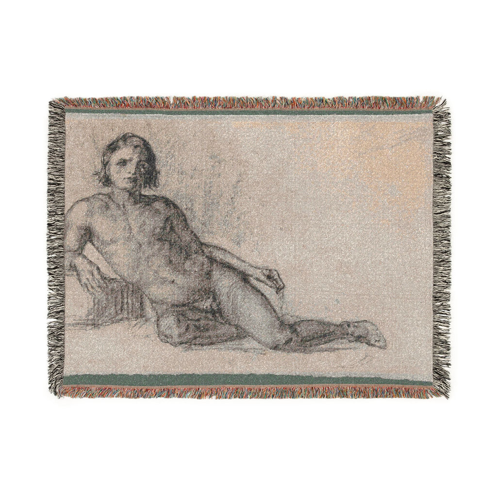 Paul Cezanne - Male Nude | Woven Tapestry Blanket